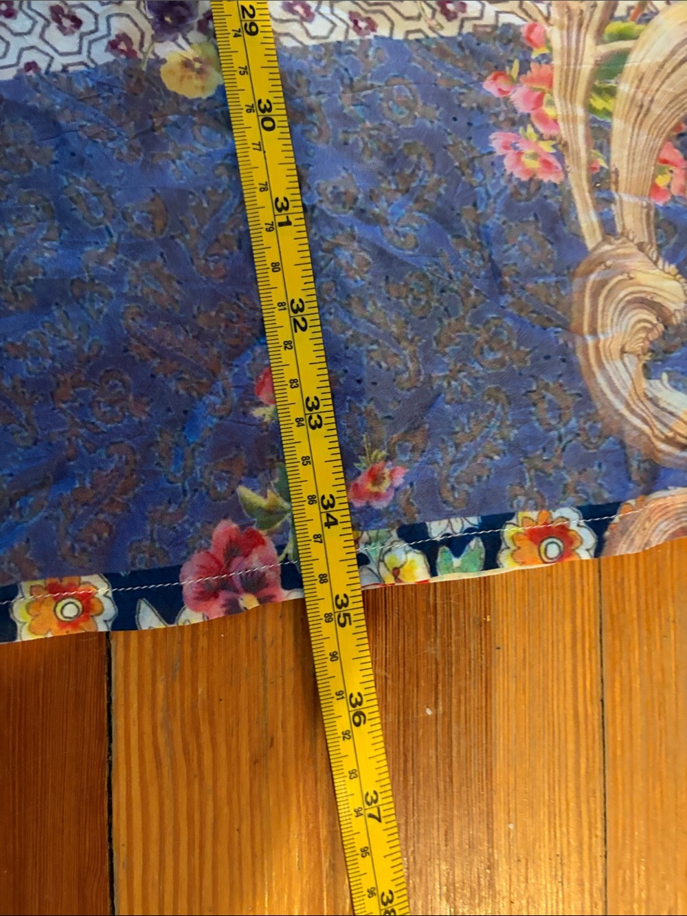Johnny Was Multicolor Patchwork Mini Dress - Blue, Yellow, Green, Pink - Picture 5 of 8